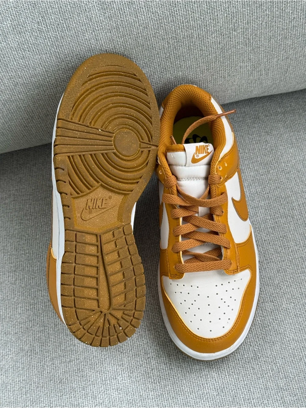 Nike Women’s Low Top Sneakers DUNKS — White & Mustard